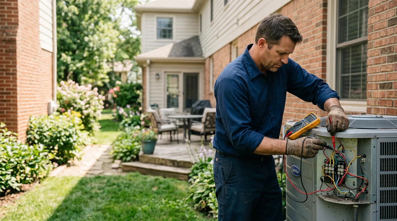 HVAC technician working near Petersham, MA